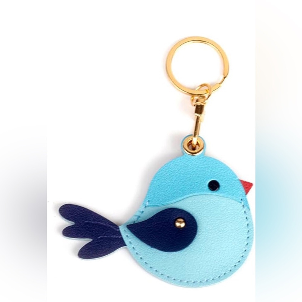 Blue bird purse charm/keychain/smart tag holder!